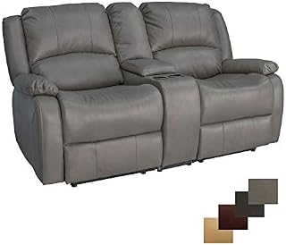 RecPro Charles Collection | 67" Double Recliner RV Sofa & Console | RV