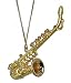 Miniature Saxophone Christmas Ornament 3.25"