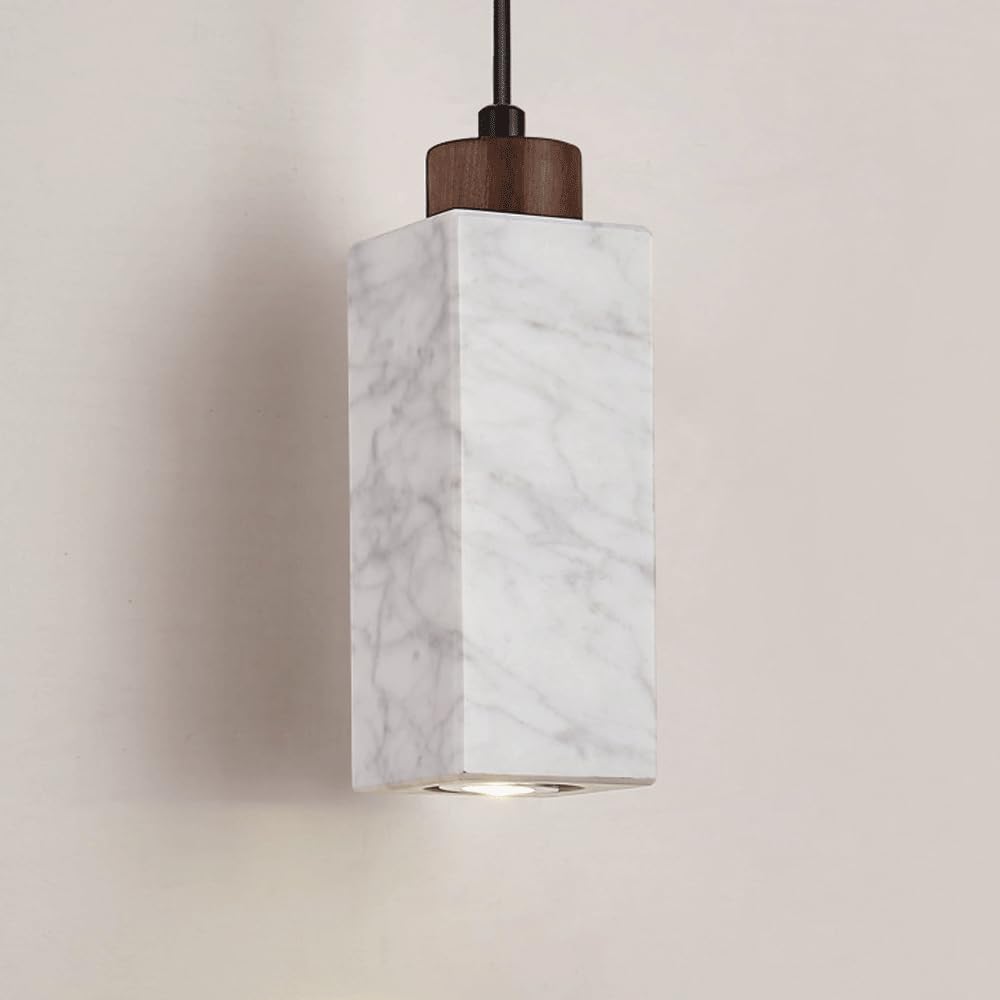 Lámparas Colgantes japonesas Lámpara Colgante de mármol Lámpara de Estilo Natural Cubierta de Madera Accesorios de iluminación de Techo para Restaurante Interior Cafetería Apartamento