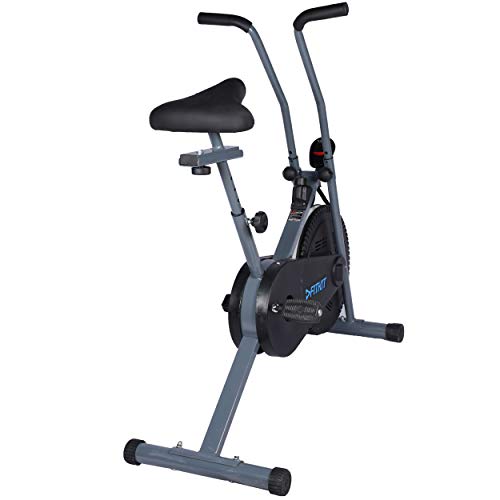 Image of Fitkit FK600 Steel Airbike with Free Diet Plan (Black /Grey)