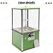 CUTANGELAR Industrial Candy Dispenser, Load Capacity 7kg, Toy Vending Machine - Game Store Coin Operated, Retail Store Free Electricity Candy Machine(Green)