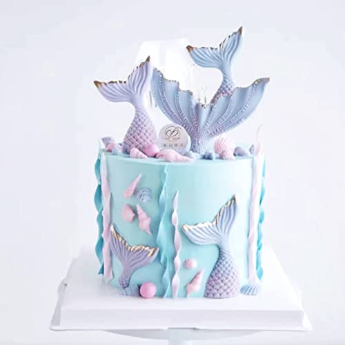 4 Pcs Marine Theme Cake Fondant Silicone Mold Seashell Conch Starfish Baking Molds For Diy Cake Decoration Chocolate Candy Polymer Clay Crafting Projects #TOP6