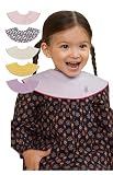 [Konny] コニーベビースタイ セット Baby Bib 360°ローリング よだれかけ 吸収性・速乾性 シンプル 女の子 男の子 ベビーコーデ 出産祝い おしゃれ プレゼント 5枚-C(Cherry Berry, Gold Yellow, Lavender, Neutral Beige, Strawbery Pink)