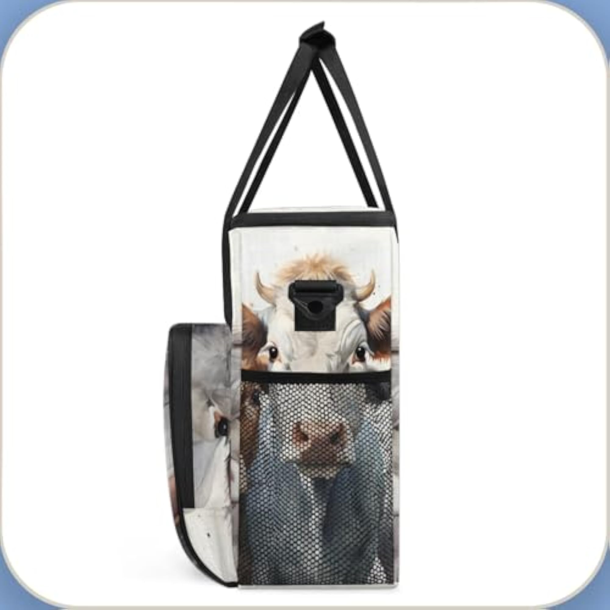 Cow Animals Coffee Maker Carrying Bag, Insulated Tote