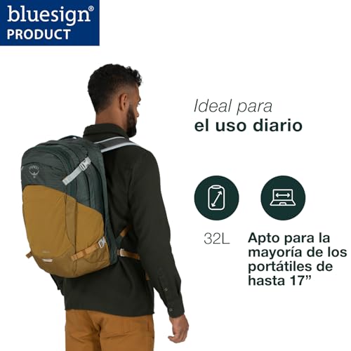 Miniatura 2 de Osprey Nebula Unisex Mochila, 32l, Cascade Blue Coal Grey Heather, O S
