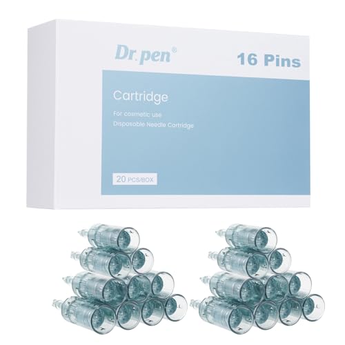 Dr. pen Ultima M8/M7S kartridże 16 pinów – 20 sztuk do blizn potrądzikowych, blizn, zagłębień i pasków – autentyczne naboje Dr pen Ultima M8/M7S (20 sztuk, 16 pinów do M8/M7S)
