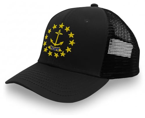 Image of International Tie State Hat for Men and Women, Adjustable Snapback Trucker Baseball Cap with Embroidered Patch