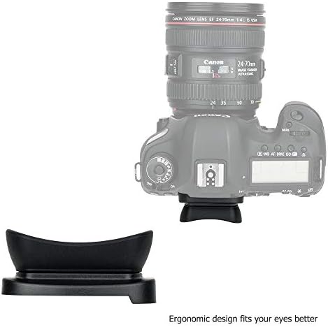 KIWIFOTOS Eyecup Eyepiece for Canon EOS 5D Mark IV, 5D Mark III, 5DS, 5DS R, 1D X Mark II, 1D X, 1Ds Mark III, 1D Mark IV, 1D Mark III, 7D Mark II, 7D Viewfinder Replaces Canon Eg Eye Cup