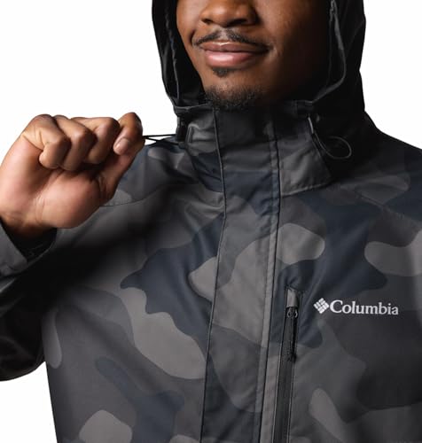 Image of Columbia Men Omni-Tech Hikebound II Printed Hiking and Trekking Waterproof Rain Jacket