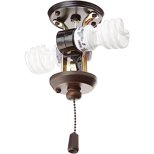 Image of Aspen Creative 21327-08-1, Ceiling Fan Light ZE-310D /ZE-109m Socket Nickel Pull Chain Switch, E27 Lamp Holder for Ceiling Fan Light