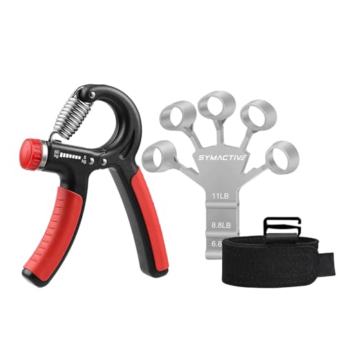 Amazon Brand - Symactive Adjustable Hand Grip Strengthener (Orange, 10-60 Kg) & Finger Gripper Trainer Kit | Forearm & Finger Exercise | Ergonomic, Portable, Lightweight (B0CZDVY5VH) Amazon Price History, Amazon Price Tracker