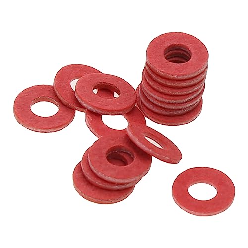 Elnwnnkc Joint d ' Isolation en Papier d ' Acier Rouge, Barre Rapide, Joint d ' Isolation à vis, rondelle de Panneau Principal en Fiber, rondelles d ' étanchéité, 100 pièces – vue 9