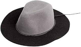 FabFitFun Summer and Rose Gigi Women's Felt Hat, Studded Wide Brim