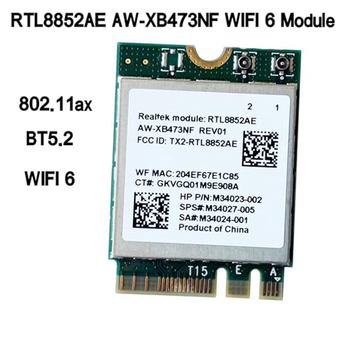Tarjeta de red dual band 802.11AC/AX AW-XB473NF con Bluetooth 5.2 para Windows 10 6