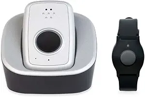 ADT - On-The-Go Mobile Medical Alert System for Seniors - GPS Capabilities, Included Waterproof Wearable Panic Button, 24/7 U.S. Based Monitoring (Black Wristband)