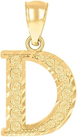 10k Yellow Gold Unisex Letter Name 