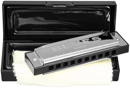 Blues Harmonica in C (incl. case and cleaning cloth)