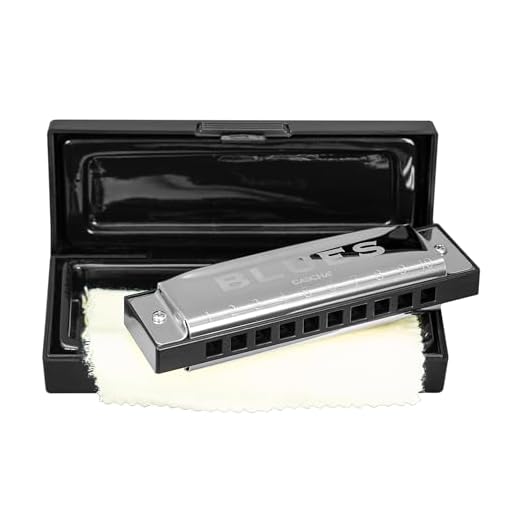 CASCHA HH 2007 Armónica de blues, en Do mayor con estuche y paño de limpieza