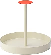REMEMBER Nana Coral Tray, H 25 cm, Diameter 28 cm, Modern Metal Serving Tray for Drinks, Breakfast or Decoration