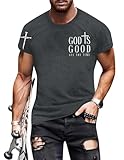 PNORATM Christian Shirts for Men:God is Good All the Time Tshirts God Religious Jesus Shirts Christian Gifts Bible Tees