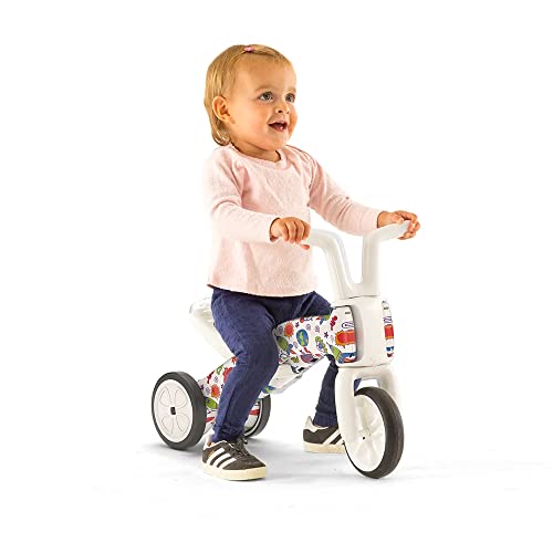 Chillafish Bunzi FAD 7 Limited Edition Gradual Balance Bike and Tricycle, 2-in-1 Ride on Toy for 1-3 Years Old, Silent Non-Marking Wheels, Girafitti by Chillafish - Image 8