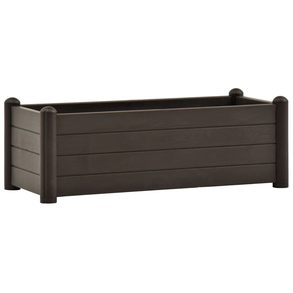 Vidaxl Mocha Garden Raised Bed Outdoor Planter Patio Planting Bed Garden Plant Flower Box Garden Raised Bed Patio Outdoor Planter Pp