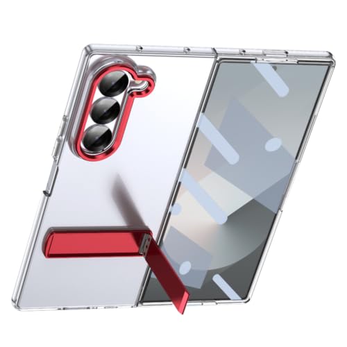 �����P�[�X For Samsung Galaxy Z Fold 8 Ultra�A�X�^���h�APC�V�F�� | ���ϖh�~�~�j�}���X�gPC�V�F���A�~�j�X�^���h�t���B���h�~�A�ϏՌ��A��ʕی�t�B����(Red)
