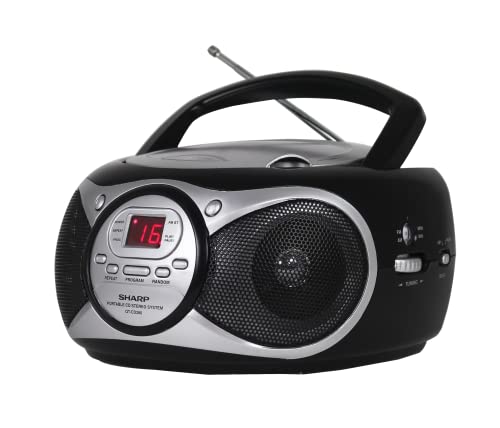 Sharp Portable CD Boombox with AM/FM Radio #TOP17