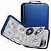 Fanspack Porta CD Estuche CD DVD de 160 Disco DVD Bolsas Almacenamiento Disco Duro portátil (Azul)