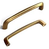 Yanxia Antique Brass Cabinet Handles, Rustic Refinement Drawer Pulls for Kitchen, Cabinet Hardware f