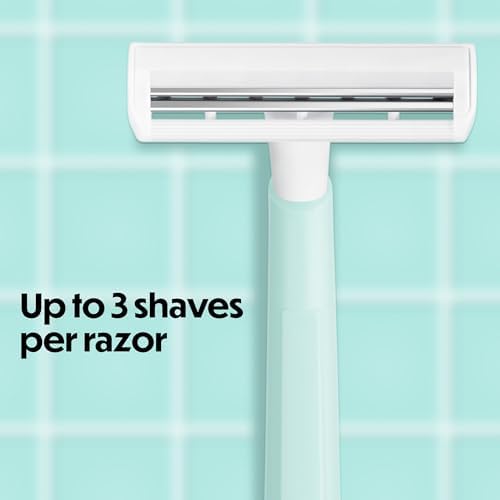 BIC Silky Touch Women's Disposable Razors, With 2 Blades, Pretty Pastel Razor Handles, 10 Count Pack of Shaving Razors - 4