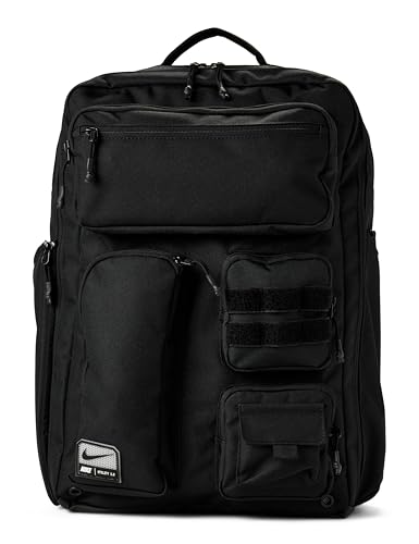 Nike Utility Elite Backpack 2.0, Black/Black/White, MISC