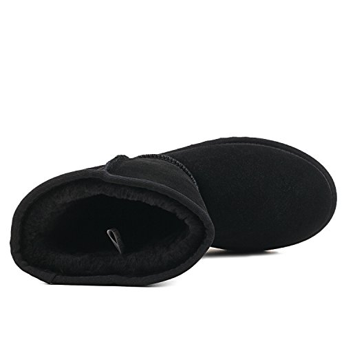 Image of AUSLAND Genuine Suede Men's Winter Snow Boots Waterproof Classic 5654