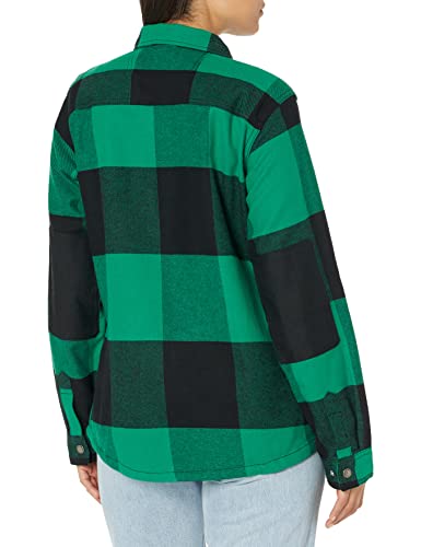 Dickies Womens Women's Dickies Duratech Renegade Flannel Shirt, Buffalo Kelly Green, Small Us #TOP1