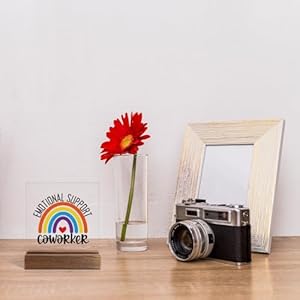 Emotional Support Coworker Acrylic Sign with Wooden Stand, Funny Coworker Gift for Men Women, Going Away Retirement Appreciation Gift for Work Bestie Coworker, Inspirational Gift for Colleague Emotional Support Coworker Acrylic Sign with Wooden Stand Funny Coworker Gift for Men Women Going Away Retirement Appreciation Gift for Work Bestie Coworker Inspirational Gift for Colleague