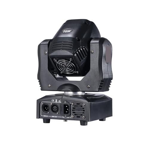 75W LED Spot reflektor z ruchomą głowicą 65W DJ Beam Lights Światło punktowe z gobo i kołem kolorów Disco DJs Equipmentnt Idealne OśWietlenie Sceniczne Dla Dj-óW (Color : 5pcs, Size : 0)