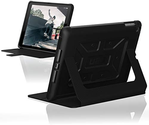 URBAN ARMOR GEAR UAG Designed for iPad 9.7 Universal Case - iPad 9.7 (2017 5th Gen & 2018 6th Gen), iPad Pro 9.7, iPad Air 1/Air 2 Metropolis Folio Rugged Military Drop Tested, Black w/Black Logo