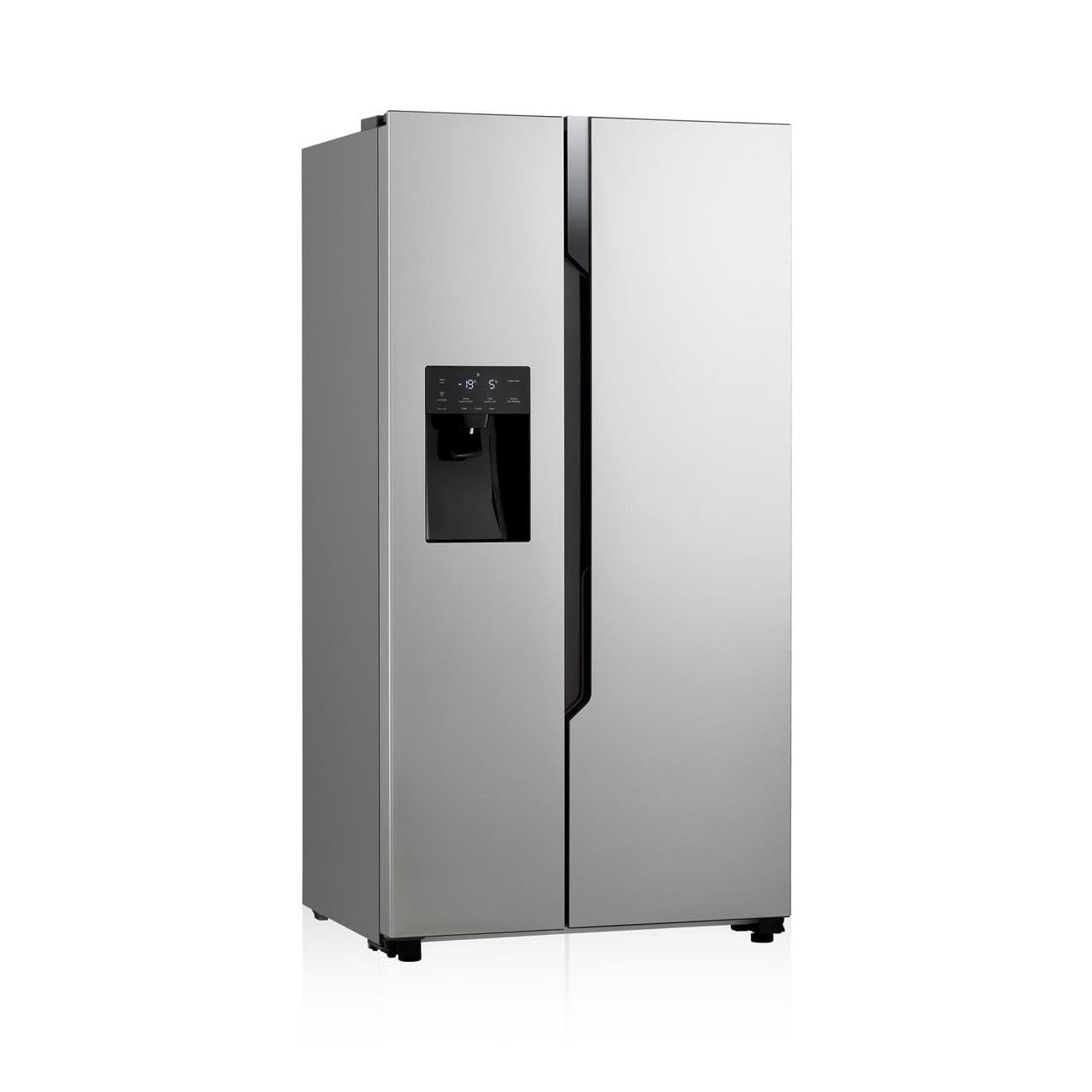 LG GSM32HSBEH, klasa E, 562 l, lodówka Side-by-Side, Total No Frost, dozownik lodu, kruszonego lodu i wody, zbiornik na wodę, Express Cooling, 91,0 x 69,3 x 178,6 cm, srebrny