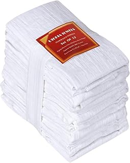 Utopia Kitchen - Flour Sack Dish Cloth, 12 Pack Highly Absorbent 100% Cotton
