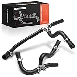 A-Premium 2Pcs Inlet and Outlet HVAC Heater Hose Pipe Line Assembly Compatible with Chevrolet Traverse 2009-2017 & GMC Acadia 2007-2017 & Buick Enclave 2008-2017, with Clamps