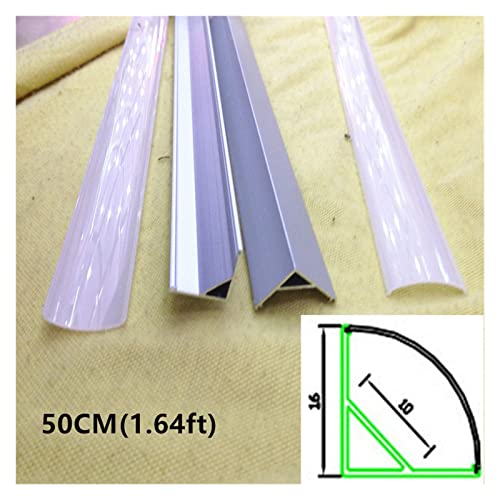 Bande LED rigide 12V 8520 double PCB | Profilé V transparent 18W/M blanc chaud 3000K - 5
