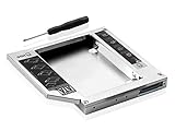 ssd caddy for desktop Instalación: desembalar el nuevo adaptador Drive, levante la retención Latch, el tornillo a el disco duro; Inserte la unidad en el adaptador en un ángulo; deslice la unidad en el adaptador de conector hasta que se quede en su lugar; disminuir la retención Latch hasta que quede cerrado