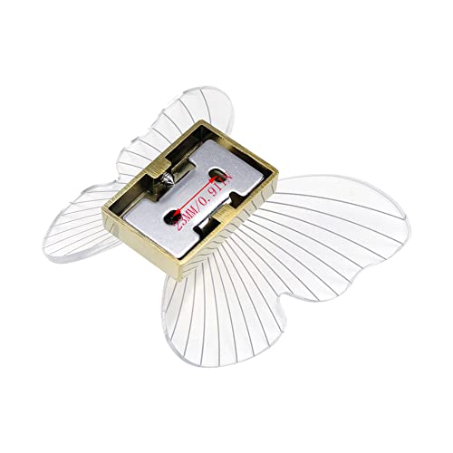 Mewutal 2 Pack Wall Mounted Butterfly Hook Acrylic Coat Hanger Cute Hat Hooks For Bathroom Toilet Towel Robe Scarf, With Screw (Transparent + Gold) #TOP3