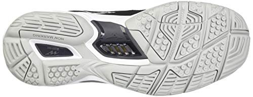 Mizuno Women\'s Handball Shoe, Black White Ebony, 9
