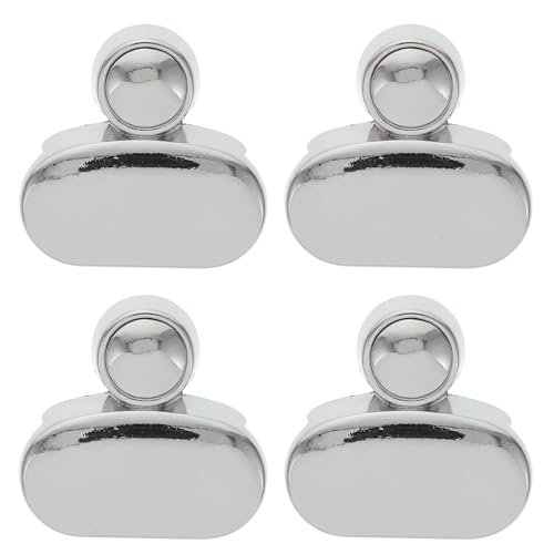 JHKNNK 4 Clips de Fijación Plateada para Espejos de Pared de Aleación de Zinc Prácticos y Resistentes para Bricolaje y del Hogar