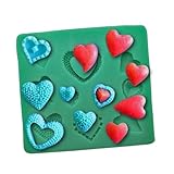 Molde de silicona de la serie del día de San Valentín para hornear dulces fondant decoraciones de pasteles moldes de postre de silicona para hornear velas