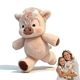 Laufendes Kuscheltier,Running Plushies,Kuh Kuscheltier 16,5 Zoll Interaktive Plüschtier Einer Laufenden Kuh,Beweglichen Beinen,Kann Angst Lindern,Emotionale Unterstützung Anbieten,Geschenk für Kinder
