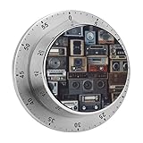 vintage boombox restoration Materiale: la parete vintage della radio Boombox Classroom Timer è realizzata in acciaio inossidabile, che è completamente antiruggine e resistente alla corrosione. Il timer da cucina vintage da parete della radio Boombox magnetico è efficiente dal punto di vista energetico e non richiede batterie. L'esterno in acciaio inossidabile e il design a forma di piattino rendono il timer da studio vintage da parete della radio Boombox esteticamente piacevole