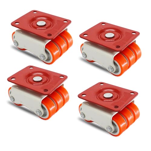 NOAHARK Heavy Duty Fixed Caster Wheels| Bed Casters for Heav...