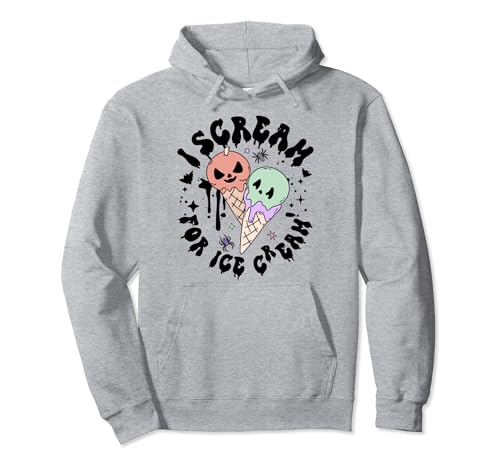 I Scream For Ice Cream Groovy Retro Halloween Costume Girls Sudadera con Capucha